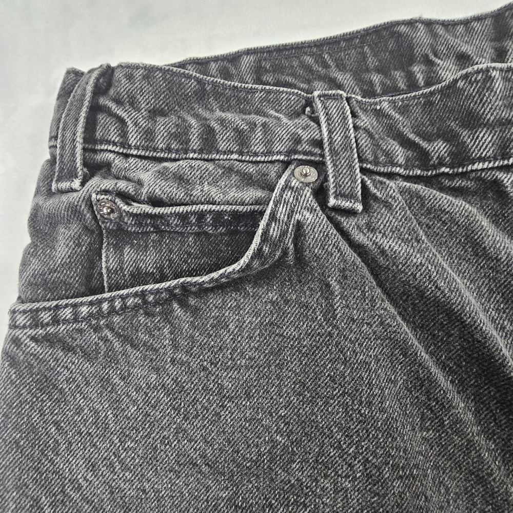 Vintage 90s Levi's 550 Orange Tab Black Denim Jeans Men's Size 36x32 Tapered - Picture 11 of 14